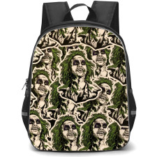 Beetlejuice Backpack StudentPack - Beetlejuice Portrait Pattern Art Sticker