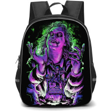 Beetlejuice Backpack StudentPack - Beetlejuice Portrait Pop Art On Black Background