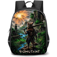 Biomutant Backpack School Bag StudentPack - Biomutant Game Comic Cover Art