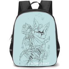 Biomutant Backpack School Bag StudentPack - Biomutant Sketch Art Portrait Poster