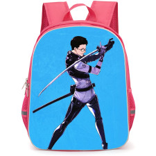 Black Torch Reiji Kirihara Backpack School Bag StudentPack - Reiji Kirihara Katana Stance Portrait