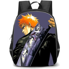 Bleach Ichigo Kurosaki Backpack StudentPack - Ichigo Kurosaki Back Portrait Comic Art