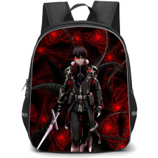 Berserk Of Gluttony Fate Graphite Backpack School Bag StudentPack - Fate Graphite Walking Glowing Red Eye Fierce Portrait