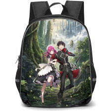 Berserk Of Gluttony Backpack School Bag StudentPack - Memil Barbatos And Fate Graphite Smiling Happy Portrait