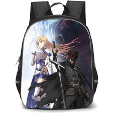 Berserk Of Gluttony Backpack School Bag StudentPack - Roxy Hart And Fate Graphite Fierce Portrait