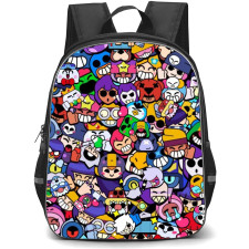 Brawl Stars Backpack StudentPack - Brawl Stars Characters Avatar Collage Poster