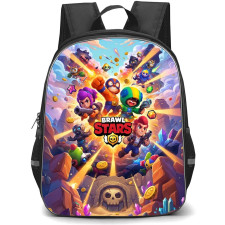 Brawl Stars Backpack School Bag StudentPack - Brawl Stars Treasure Rush Battle Poster