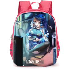 Brown Dust 2 Rafina Backpack School Bag StudentPack - Rafina Playing Playstation Poster