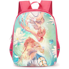 Brown Dust 2 Backpack School Bag StudentPack - Rubia And Sylvia Upside Down Poster