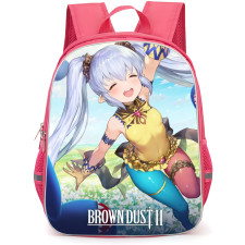 Brown Dust 2 Refithea Backpack School Bag StudentPack - Refithea Smiling Monsters And Sky Background Poster