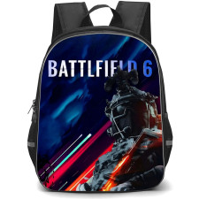Battlefield Backpack School Bag StudentPack - Battlefield 6 Soldier Game Poster