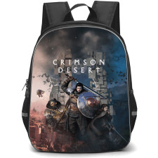 Crimson Desert Backpack School Bag StudentPack - Crimson Desert Characters Combat Ready Game Cover Art