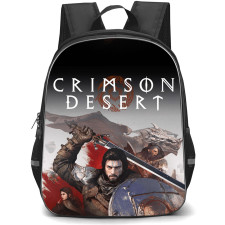 Crimson Desert Backpack School Bag StudentPack - Kliff MacDuff And Companions Holding Weapons