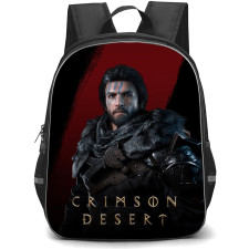 Crimson Desert Kliff MacDuff Backpack School Bag StudentPack - Kliff MacDuff Portrait On Striped Background