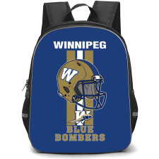Winnipeg Blue Bombers Backpack School Bag StudentPack - Team Helmet Poster Illustration