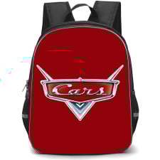 Cars Backpack StudentPack - Cars Logo On Dark Red Background