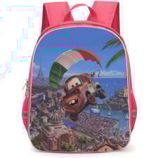 Cars Mater Backpack StudentPack - Mater Floating With Parachute In Cars 2 Italy Poster