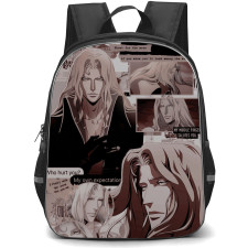 Castlevania Alucard Backpack StudentPack - Alucard Illustration Art Collage Poster