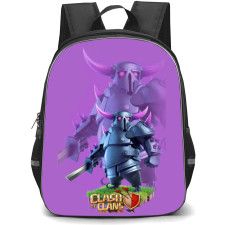 Clash of Clans Pekka Backpack StudentPack - Pekka Standing On Grass Purple Background