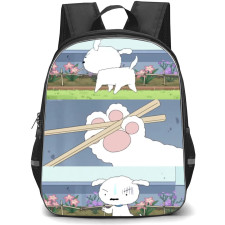 Crayon Shin-Chan Shiro Crayon Backpack StudentPack - Shiro Crayon Holding Chopsticks