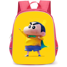 Crayon Shin-Chan Backpack StudentPack - Crayon Shin-Chan Wearing A Cape On Yellow Background