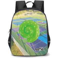 Crazy Aarons Backpack School Bag StudentPack - Crazy Aarons Pickleball Match Day Green Swirl Poster