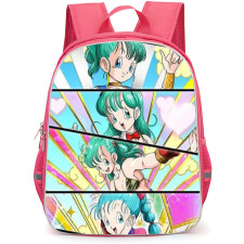 Dragon Ball Z Bulma Backpack School Bag StudentPack - Bulma Happy Portrait Collage Poster