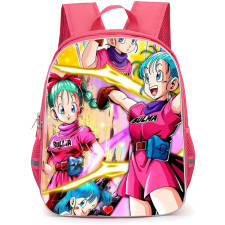 Dragon Ball Z Bulma Backpack School Bag StudentPack - Bulma Happy Power Portrait Collage