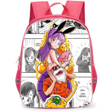 Dragon Ball Z Backpack School Bag StudentPack - Bulma And Roshi Sticker Comic Background Poster
