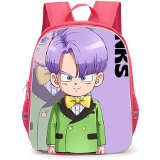 Dragon Ball Daima Trunks Backpack StudentPack - Trunks Standing Illustration Art On Purple Background