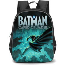 Batman Caped Crusader Backpack School Bag StudentPack - Batman Caped Crusader Rain Fight Scene Poster