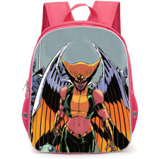 DC Hawk Girl Backpack School Bag StudentPack - Hold Mace Fierce Portrait Comic Art