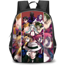Demon Slayer Backpack StudentPack - Demon Slayer Characters Villain Hand On Hat Red Background