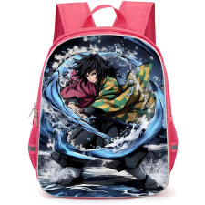 Demon Slayer Giyu Tomioka Backpack StudentPack - Giyu Tomioka Standing On Water Illustration