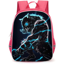 Demon Slayer Inosuke Hashibira Backpack StudentPack - Inosuke Hashibira Minimalist Line Art