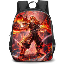 Demon Slayer Kyojuro Rengoku Backpack StudentPack - Kyojuro Rengoku Pointing Sword Illustration