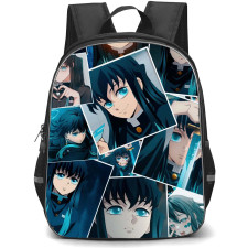 Demon Slayer Muichiro Tokito Backpack StudentPack - Muichiro Tokito Portraits Collage Art