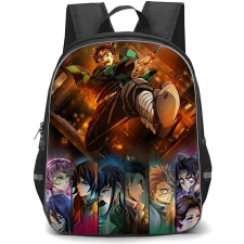 Demon Slayer Kimetsu No Yaiba Backpack School Bag StudentPack - Demon Slayer Kimetsu No Yaiba Official Teaser Visual Poster