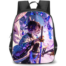 Demon Slayer Shinobu Kocho Backpack StudentPack - Shinobu Kocho Closed Eyes Drawing Sword