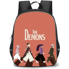 Demon Slayer Backpack StudentPack - Demon Slayer The Demons Beatles Illustration Poster