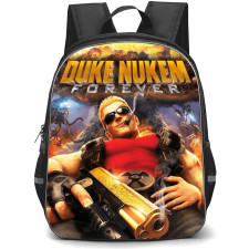Duke Nukem Forever Backpack School Bag StudentPack - Duke Nukem Forever Game Blast Zone Cover Art
