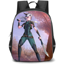 The Dragon Prince Mystery of Aaravos Rayla Backpack StudentPack - Rayla Fight Pose Illustration