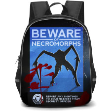 Dead Space Backpack School Bag StudentPack - Dead Space Beware of Necromorphs Poster