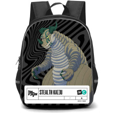 Dan Da Dan Stealth Kaiju Backpack School Bag StudentPack - Stealth Kaiju Monster Design Poster