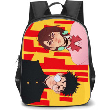 Dandadan Backpack StudentPack - Dandadan Ayase Momo And Okarun Horizontal Portrait