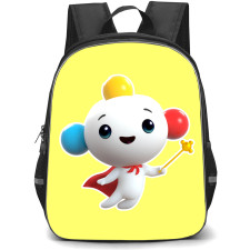 Dance And Sing with True Rainbow King Backpack School Bag StudentPack - Rainbow King Flying Smile Portrait Sticker