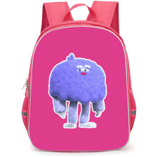 Dance And Sing with True Yeti Backpack School Bag StudentPack - Yeti Portrait Sticker In Pink Background