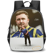 Darts Luke Littler Backpack School Bag StudentPack - Luke Littler Candid Portrait Poster