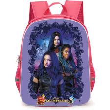 Descendants Backpack School Bag StudentPack - Characters Fierce Portrait In Purple Background