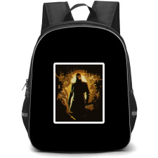 Deus Ex Backpack School Bag StudentPack - Deus Ex Human Revolution Sketch Art Sticker